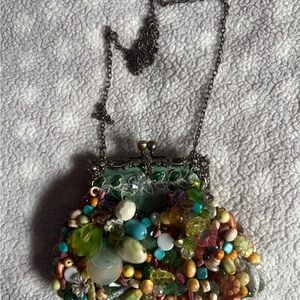 Mary Frances Elegant Metallic Clutch